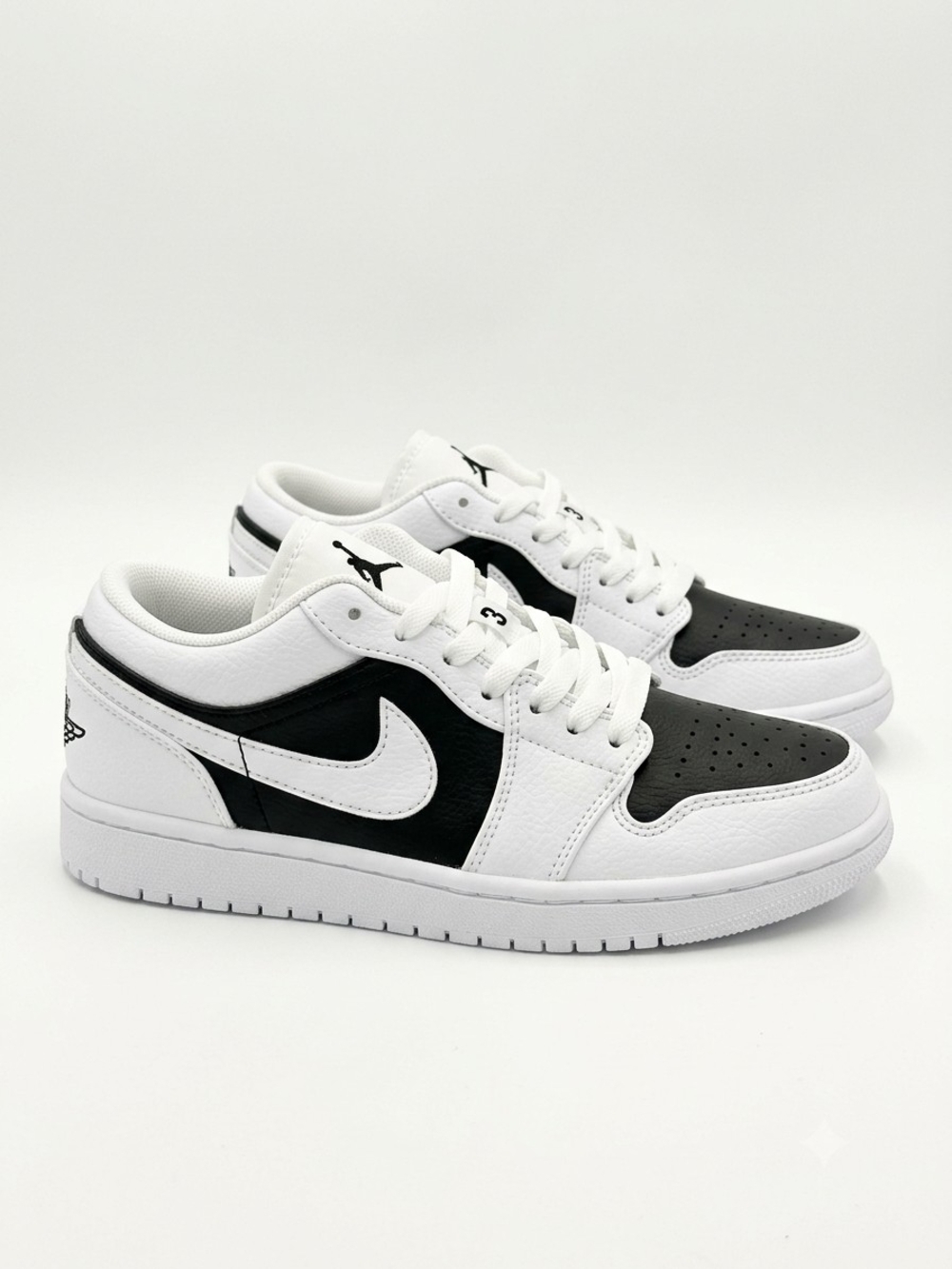 Black & White Low-Top Athletic Sneakers